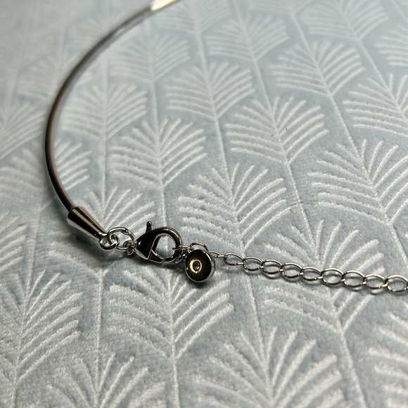 Solid circle silver necklace 1946 tag - Picture 10 of 11